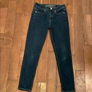 American Eagle High rise dark wash jeans